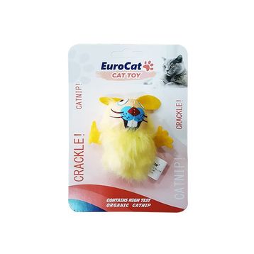 Eurocat Sarı Tombik Fare Çıngıraklı Kedi Oyuncağı