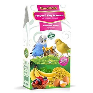Eurogold 4513047 Yumurtalı ve Meyveli 100 gr Kuş Maması Kuş Yemi