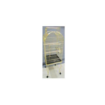 Eurogold 51x51x152 cm Açılabilir Çatılı Sehpalı Pirinç Papağan Kafesi