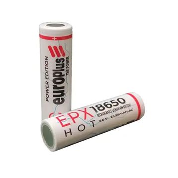 Europlus EPX18650-HOT 3.6 V 2500 MAH 8C Şarj Edilebilir Li-ion Pil