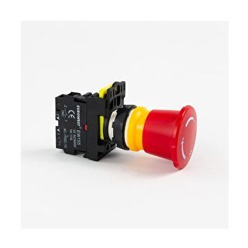 Eurowest EW-55-01ZFD 220 V Led Işıklı Acil Stop Butonu