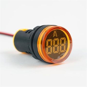 Eurowest EW16-22LA-S 22 mm 100 A Sarı Led Ampermetre