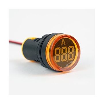 Eurowest EW16-22LA-S 22 mm 100 A Sarı Led Ampermetre