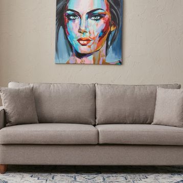 EVA Krem Yataklı Üçlü Koltuk