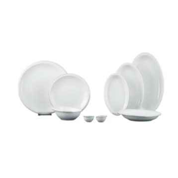 Evaliza 5002341701 Platin Elegant 30 Parça 6 Kişilik Porselen Yemek Takımı