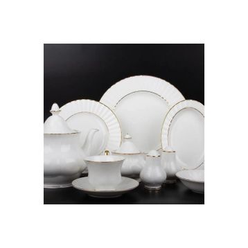 Evaliza Caserta 36 Parça Gold Rim Kahvaltı Takımı