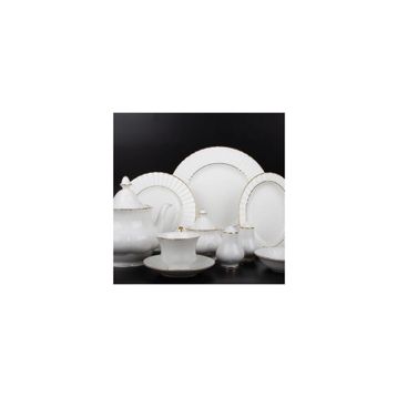 Evaliza Caserta 36 Parça Gold Rim Kahvaltı Takımı
