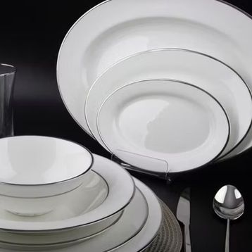 Evaliza Grace Platin 60 Parça Yemek Takımı