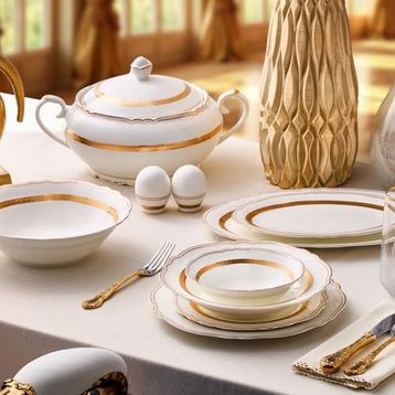 Evaliza Lumiere 60 Parça 12 Kişilik Yemek Takımı