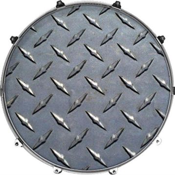 Evans INK20TXTDMNDPL Deri 20 Texture Diamond Plate Bas Davul