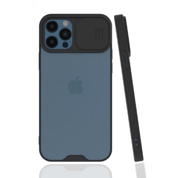 Evastore Apple iPhone 12 Pro Max Uyumlu Kamera Korumalı Lensli Silikon Kılıf