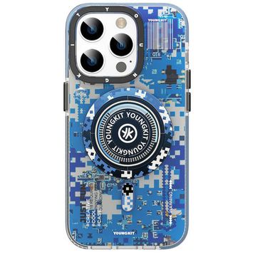 Evastore Apple iPhone 14 Pro Max Magsafe Şarj Özellikli YoungKit Kamuflaj Serisi Kapak Kılıf