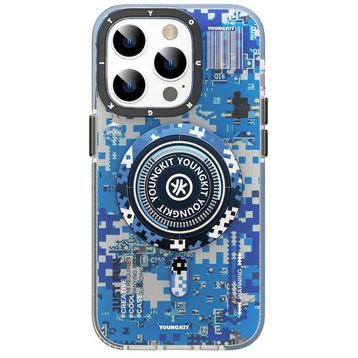 Evastore Apple iPhone 14 Pro Max Magsafe Şarj Özellikli YoungKit Kamuflaj Serisi Kapak Kılıf
