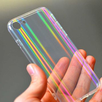 Evastore Apple iPhone SE 2022 Zore Rainbow Kapak Kılıf