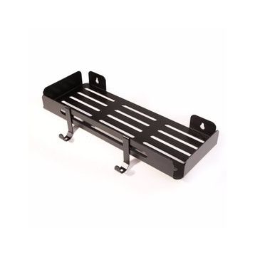 Evay Metal Banyo Düzenleyici Siyah Organizer Şampuan Rafı