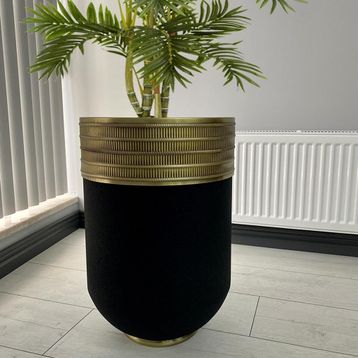 Evdeniste Ottoman Dekoratif Eskitme 60 cm Darbuka Saksı