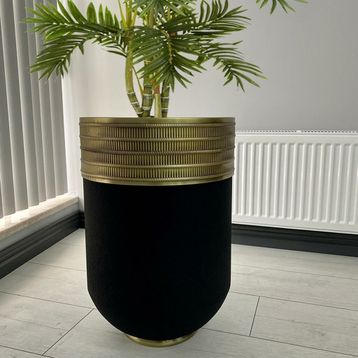 Evdeniste Ottoman Dekoratif Eskitme 60 cm Darbuka Saksı