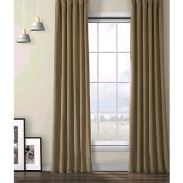 Evdepo Home Karartma Blackout Pilesiz Bej 230x240 cm Fon Perde