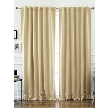 Evdepo Home Karartma Blackout Pilesiz Bej 230x240 cm Fon Perde