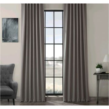 Evdepo Home Karartma Blackout Pilesiz Gri 300x275 cm Fon Perde