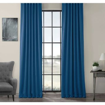 Evdepo Home Karartma Blackout Pilesiz İndigo 470x270 cm Fon Perde