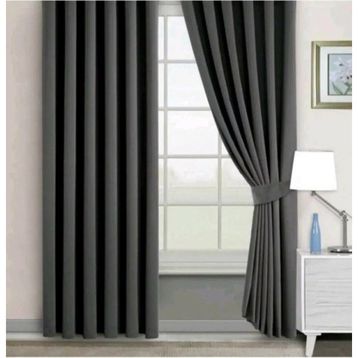 Evdepo Home Karartma Blackout Pilesiz Koyu Gri 210x250 cm Fon Perde