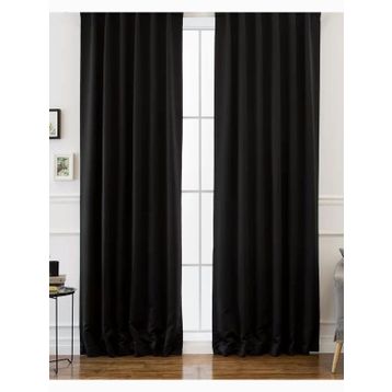 Evdepo Home Karartma Blackout Pilesiz Siyah 180x260 cm Fon Perde