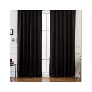Evdepo Home Karartma Blackout Pilesiz Siyah 190x270 cm Fon Perde