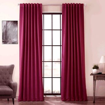 Evdepo Home Karartma Blackout Pilesiz Vişne Fuşya 170x250 cm Fon Perde