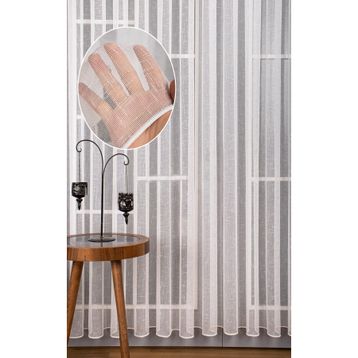 Evdepo Home Sık Pile Keten Tek Kanat 280x200 cm Tül Perde