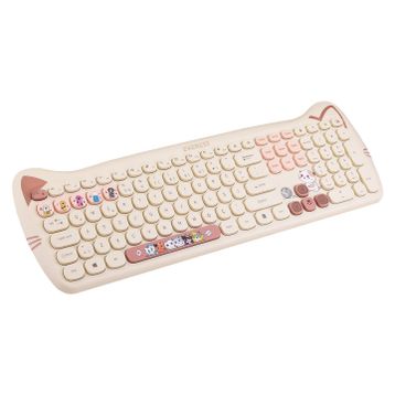 Everest Catty KM-6283 Sarı Kablosuz Klavye Mouse Seti