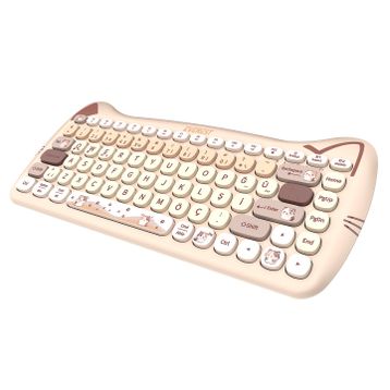 Everest Catty Mini KM-6285 Bej TKL Kablosuz Klavye Mouse Seti