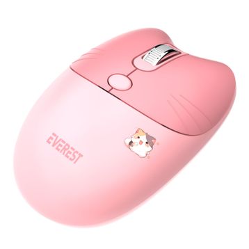 Everest Catty Mini KM-6285 Pembe TKL Kablosuz Klavye Mouse Seti