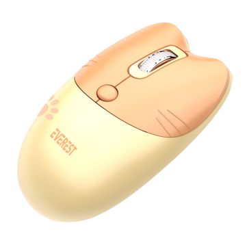 Everest Catty Mini KM-6285 Sarı TKL Kablosuz Klavye Mouse Seti