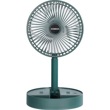 Everest EFN-605 Masaüstü Şarj Edilebilir Yeşil 800 mAh USB Fan