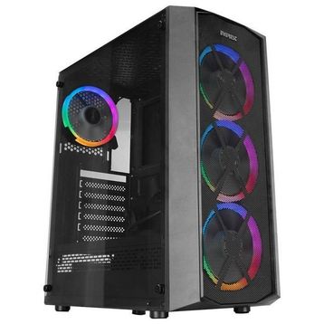 Everest Flat Mesh Powersız Siyah Temper Camlı Mid Tower ATX Kasa