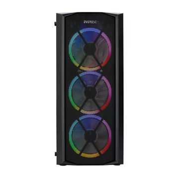 Everest Flat Mesh Powersız Siyah Temper Camlı Mid Tower ATX Kasa