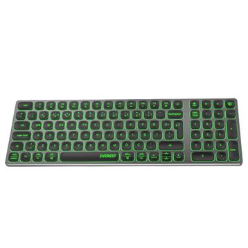 Everest KB-BT98 Beyaz Gri Kablosuz Klavye