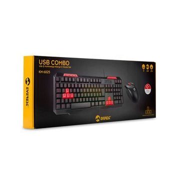 Everest KM-6825 Kablolu Mavi Klavye Mouse Seti