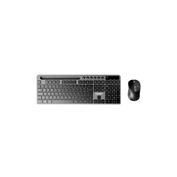 Everest KM-730 Gri - Siyah Kablosuz Q Multimedia Klavye Mouse Seti