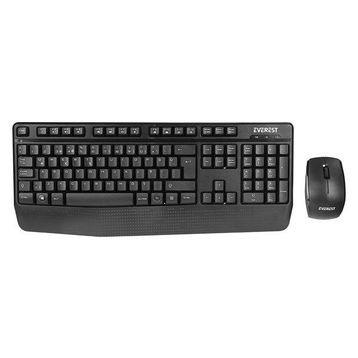 Everest KM-973 Q Türkçe Kablosuz Siyah Klavye ve Mouse