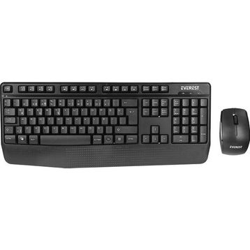 Everest KM-973 Q Türkçe Kablosuz Siyah Klavye ve Mouse