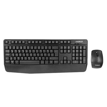 Everest KM-973 Q Türkçe Kablosuz Siyah Klavye ve Mouse
