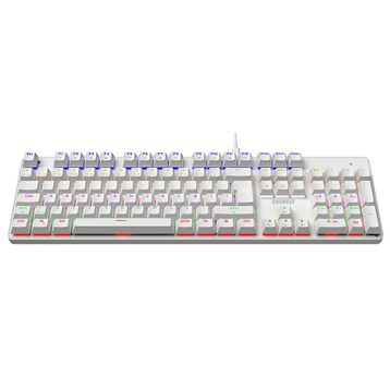 Everest Lumos KB-MK1 Beyaz Blue Switch Kablolu Mekanik Gaming Klavye