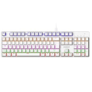Everest Lumos KB-MK1 Beyaz Red Switch Kablolu Mekanik Gaming Klavye