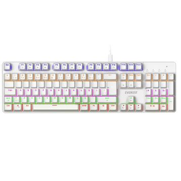 Everest Lumos KB-MK1 Beyaz Red Switch Kablolu Mekanik Gaming Klavye