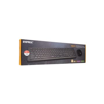 Everest PRESTYKM-62 Siyah Kablosuz Q Multimedia Klavye Mouse Set