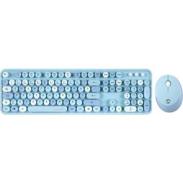 Everest Round KM-6282 Mavi Klavye Mouse Set
