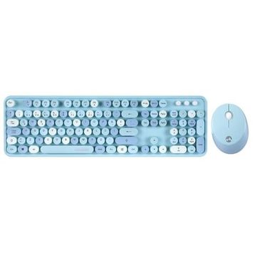 Everest Round KM-6282 Mavi Klavye Mouse Set