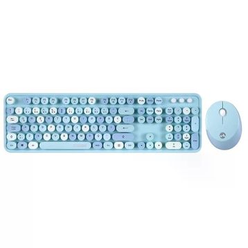 Everest Round KM-6282 Mavi Klavye Mouse Set